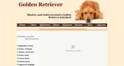Desktop Screenshot of goldenretri.hu