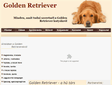 Tablet Screenshot of goldenretri.hu